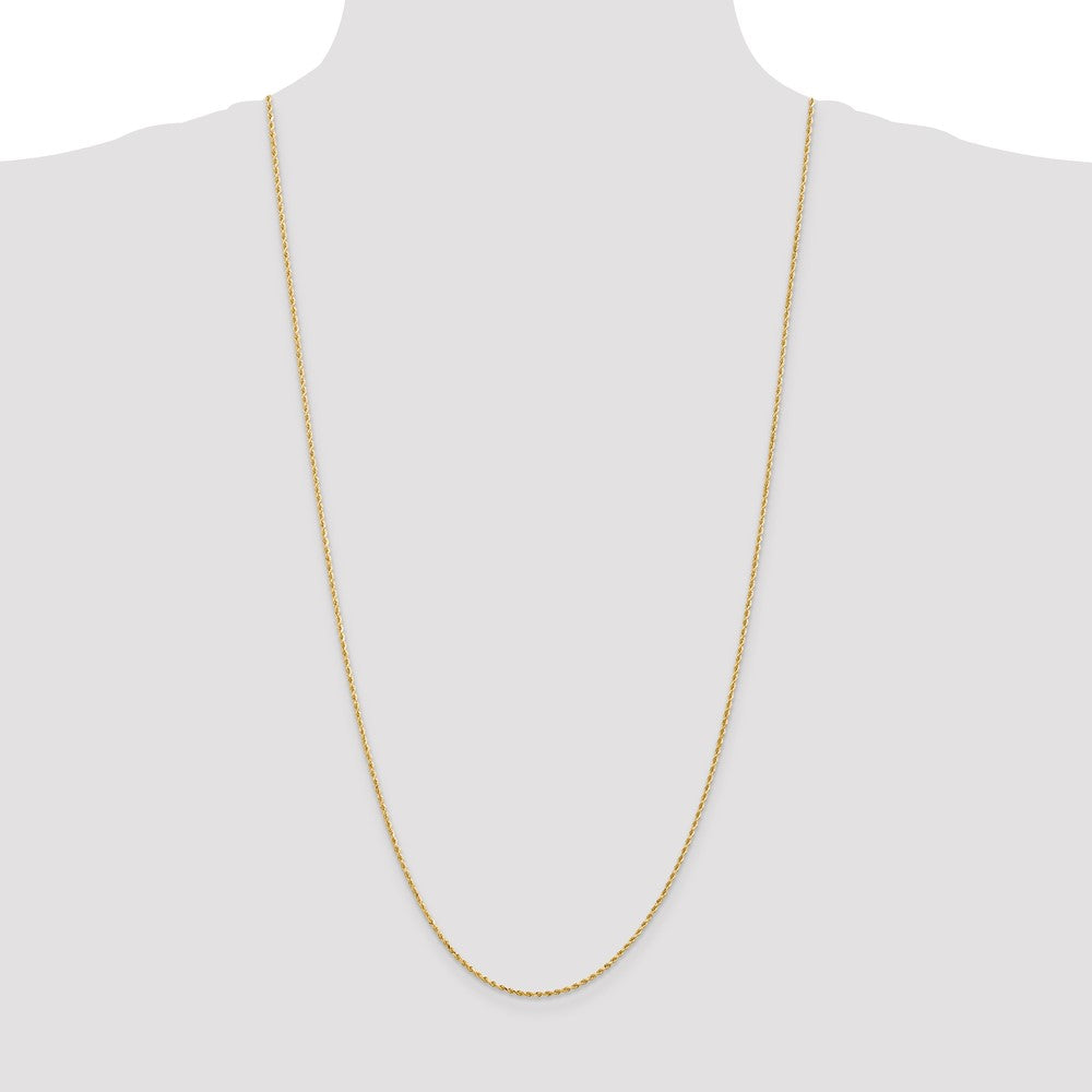 10k 1.5mm Diamond-cut Rope Chain