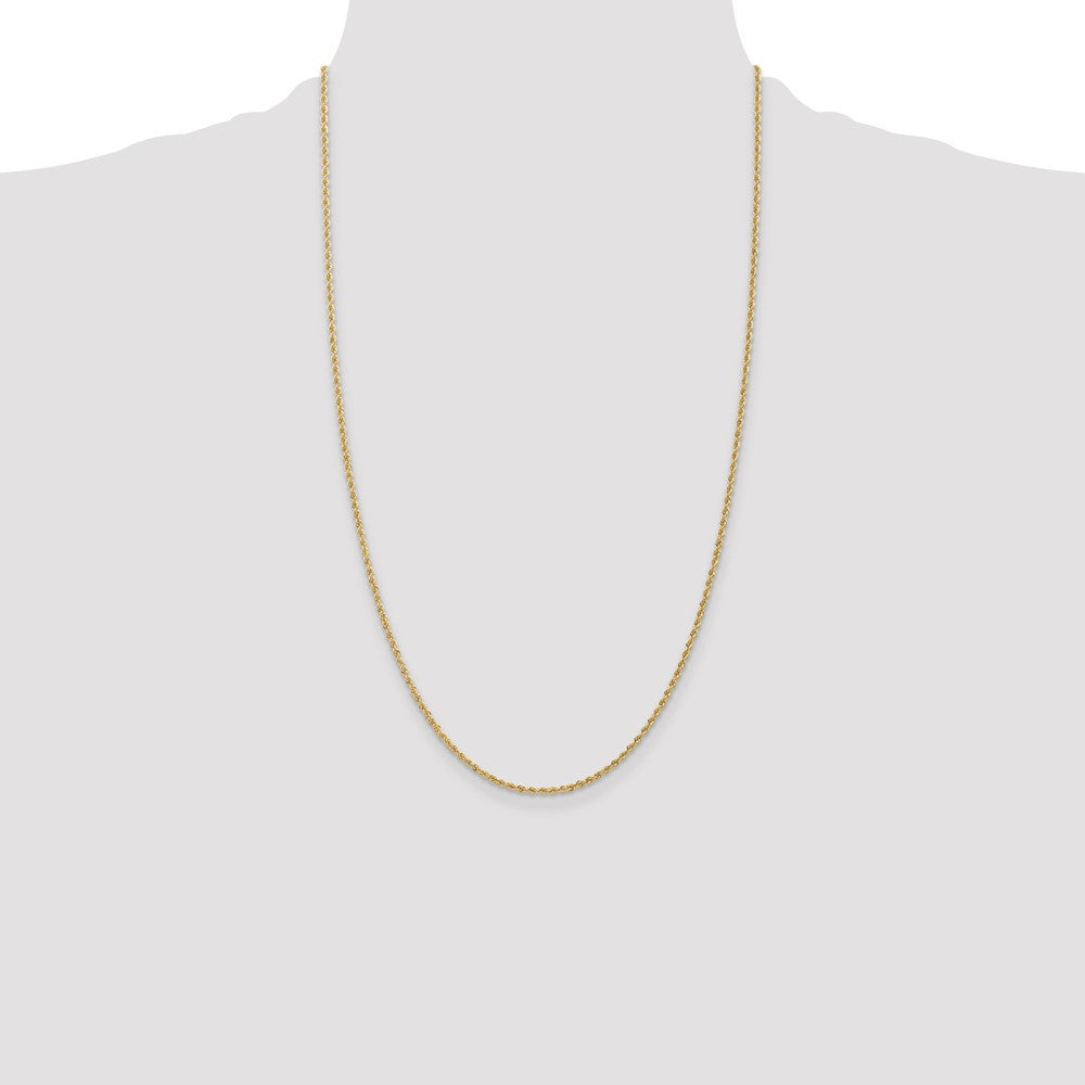 10k 1.5mm Solid Rope Chain