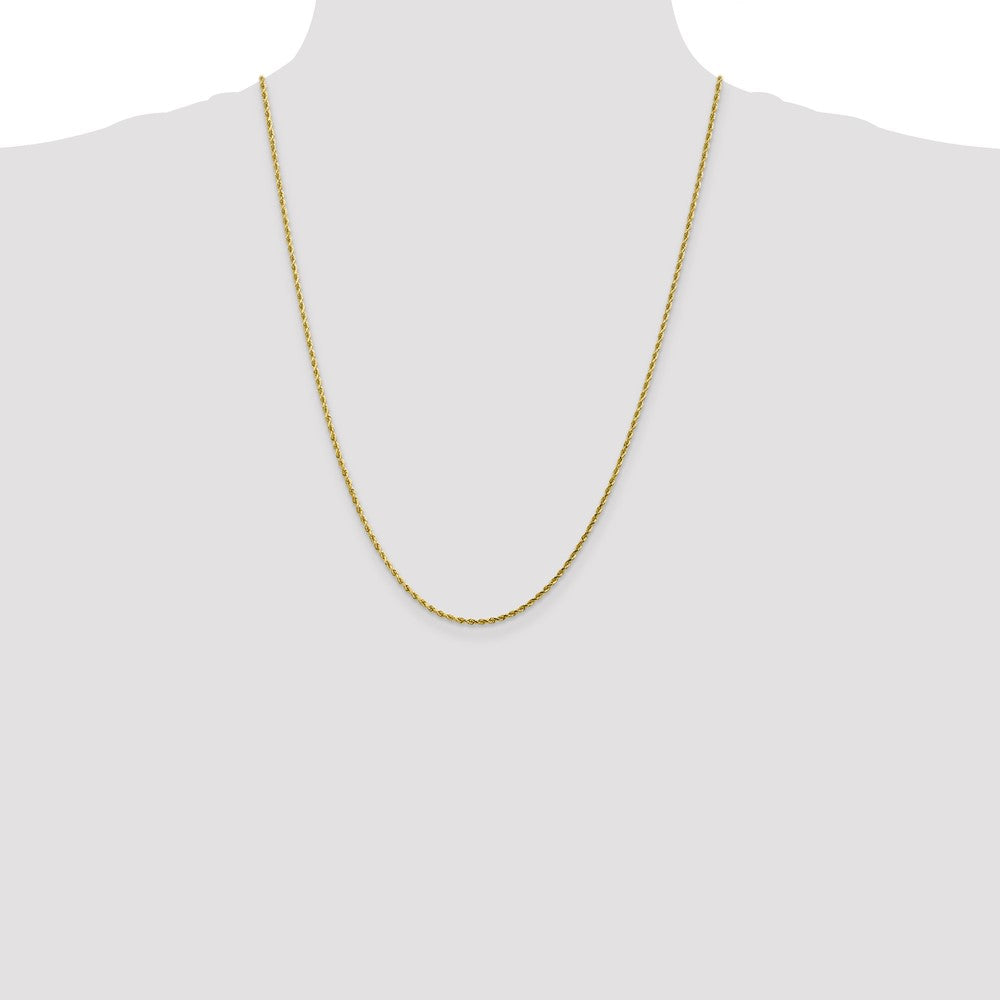 10k 1.75mm Diamond-cut Rope Chain