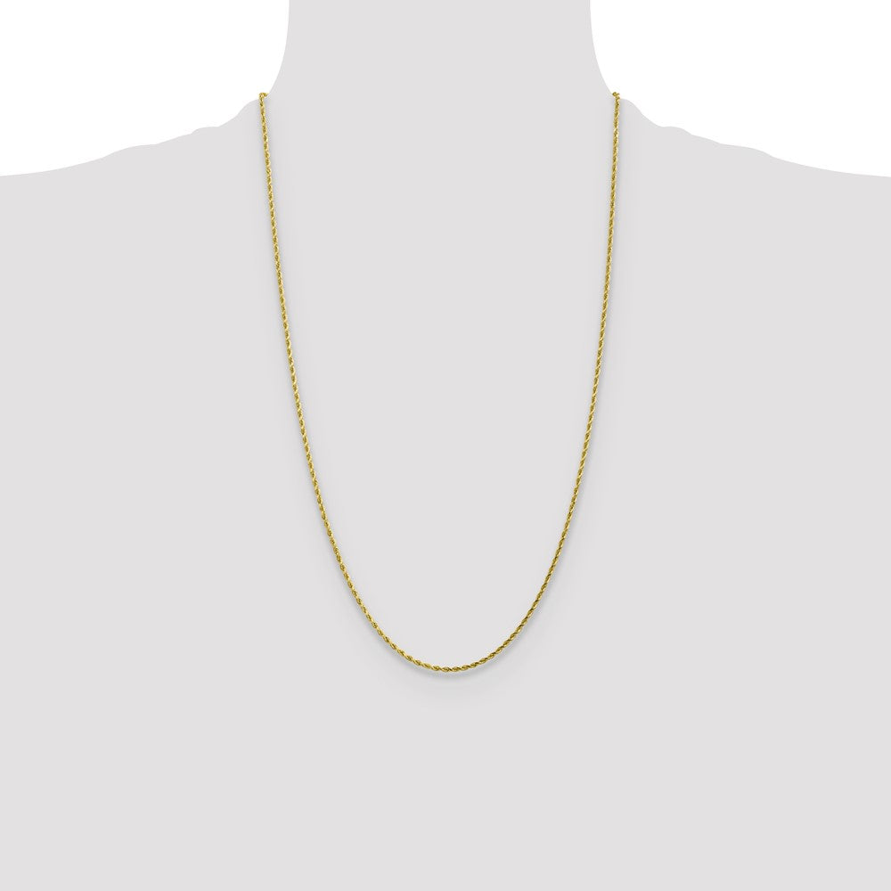 10k 1.75mm Diamond-cut Rope Chain