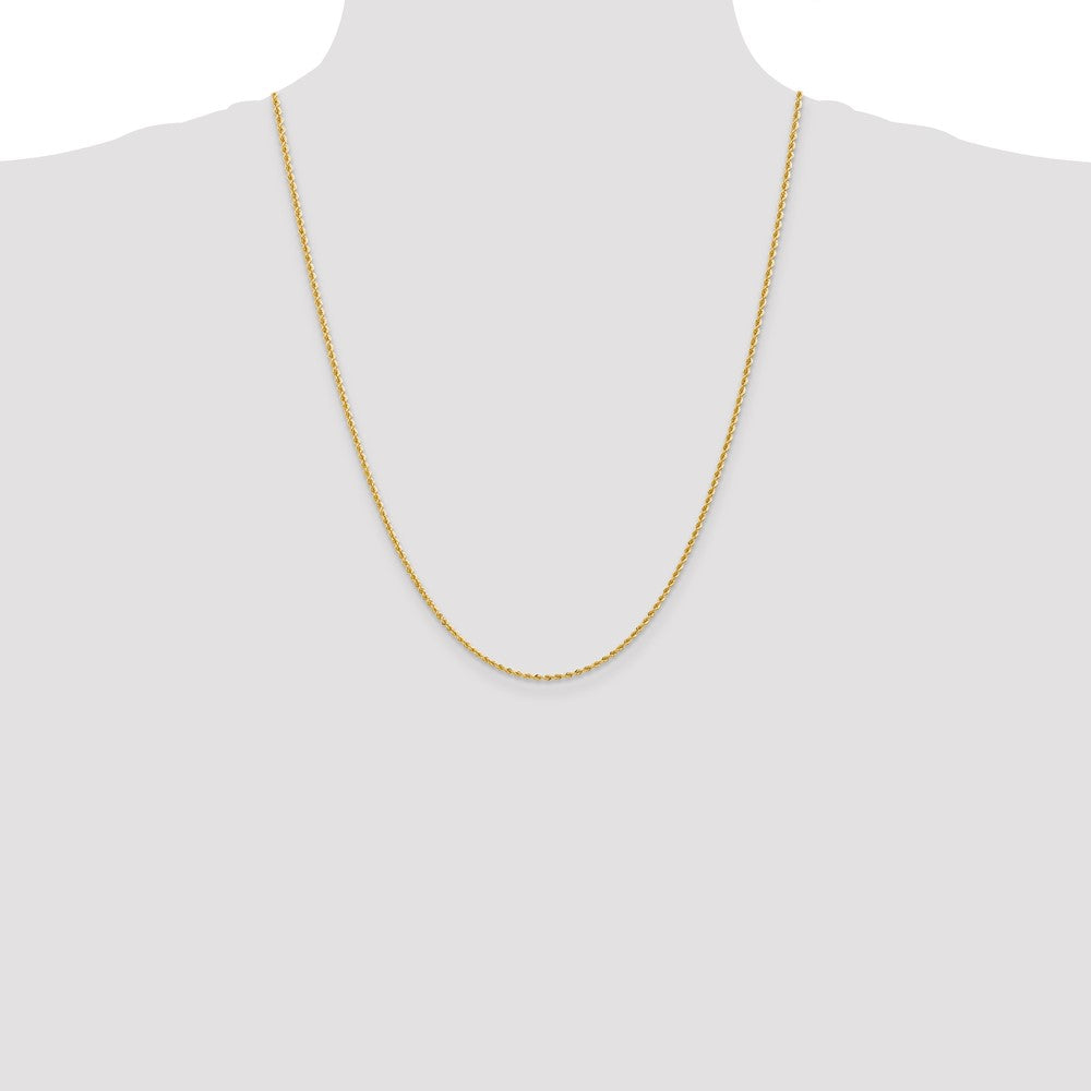 10k 2.0mm Solid Rope Chain