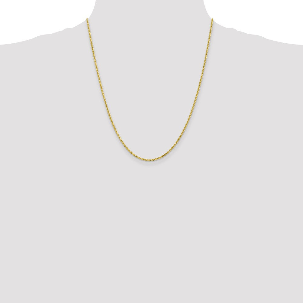 10k 2.0mm Diamond-cut Rope Chain