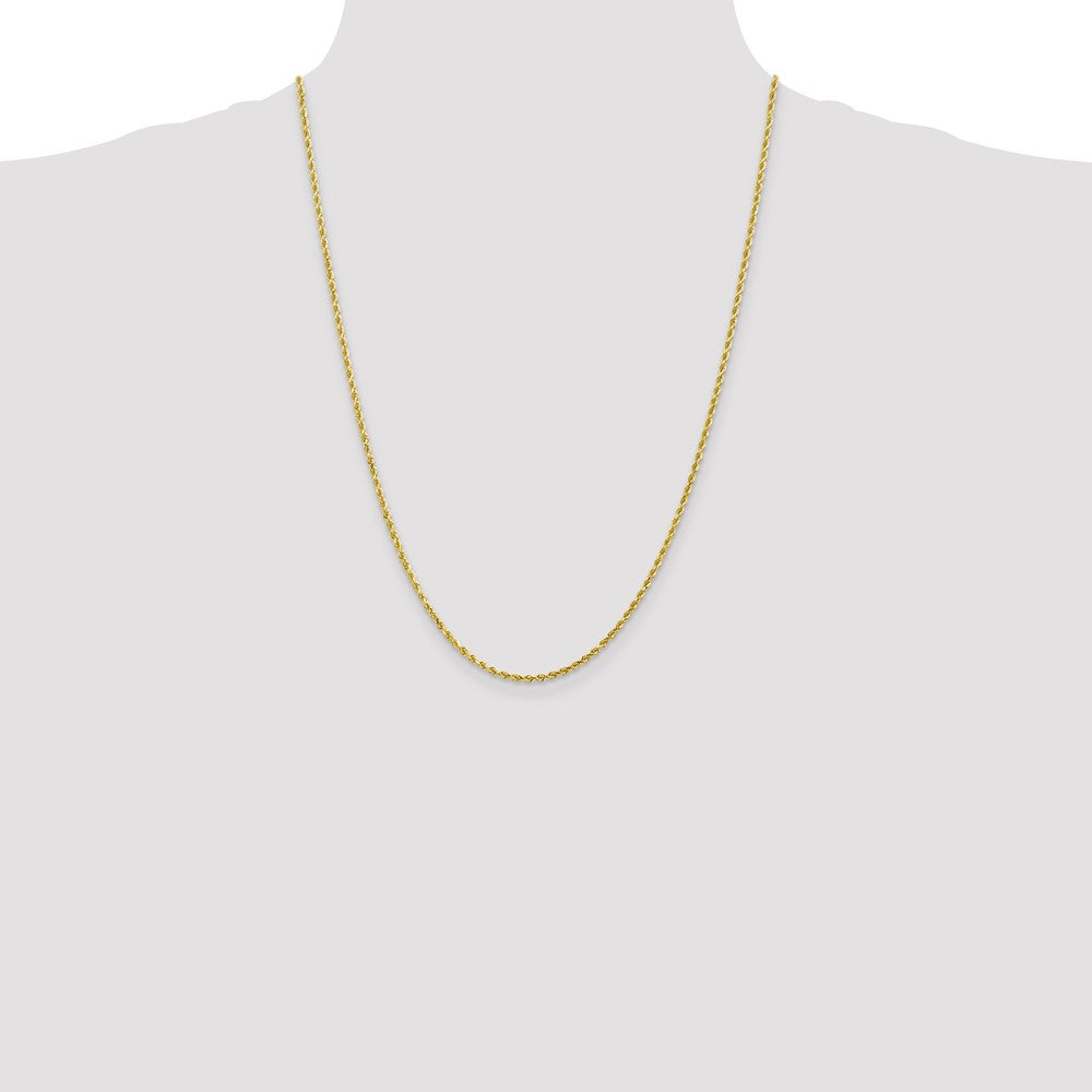 10k 2.0mm Diamond-cut Rope Chain