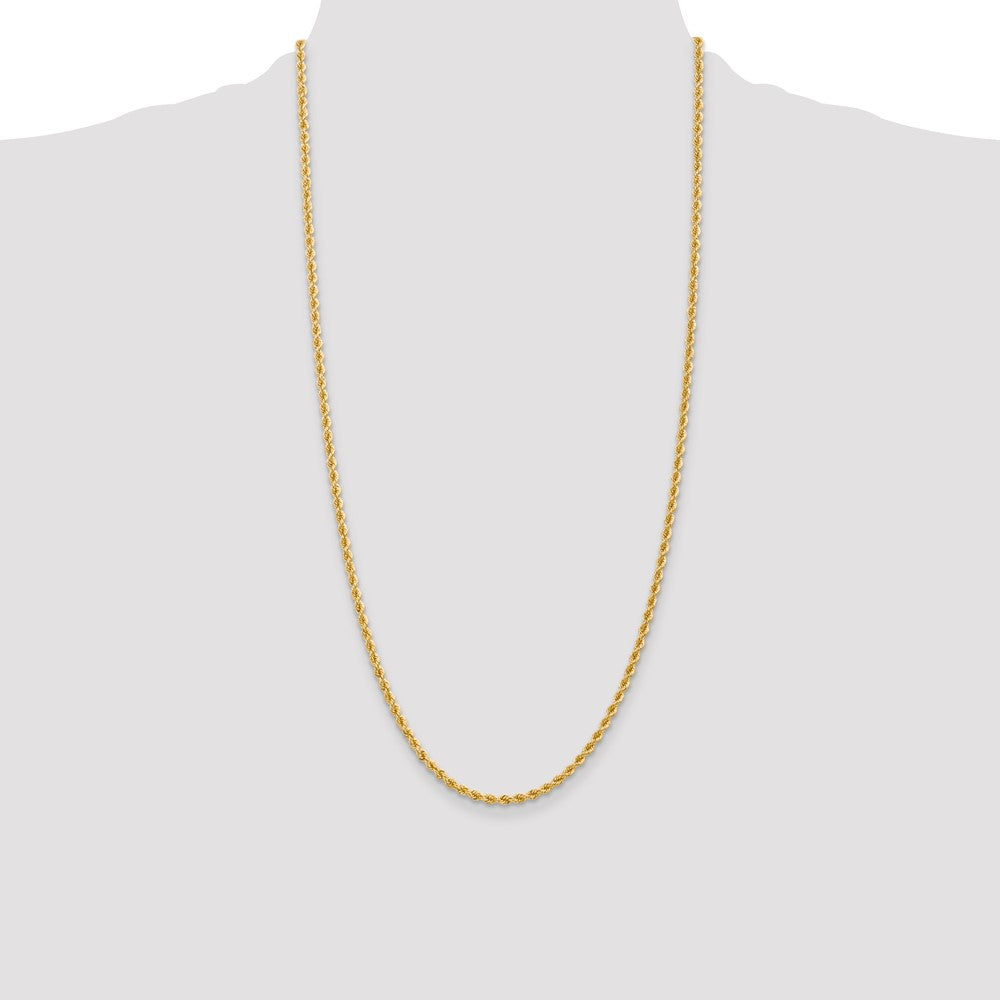 10k 2.75mm Regular Rope Chain