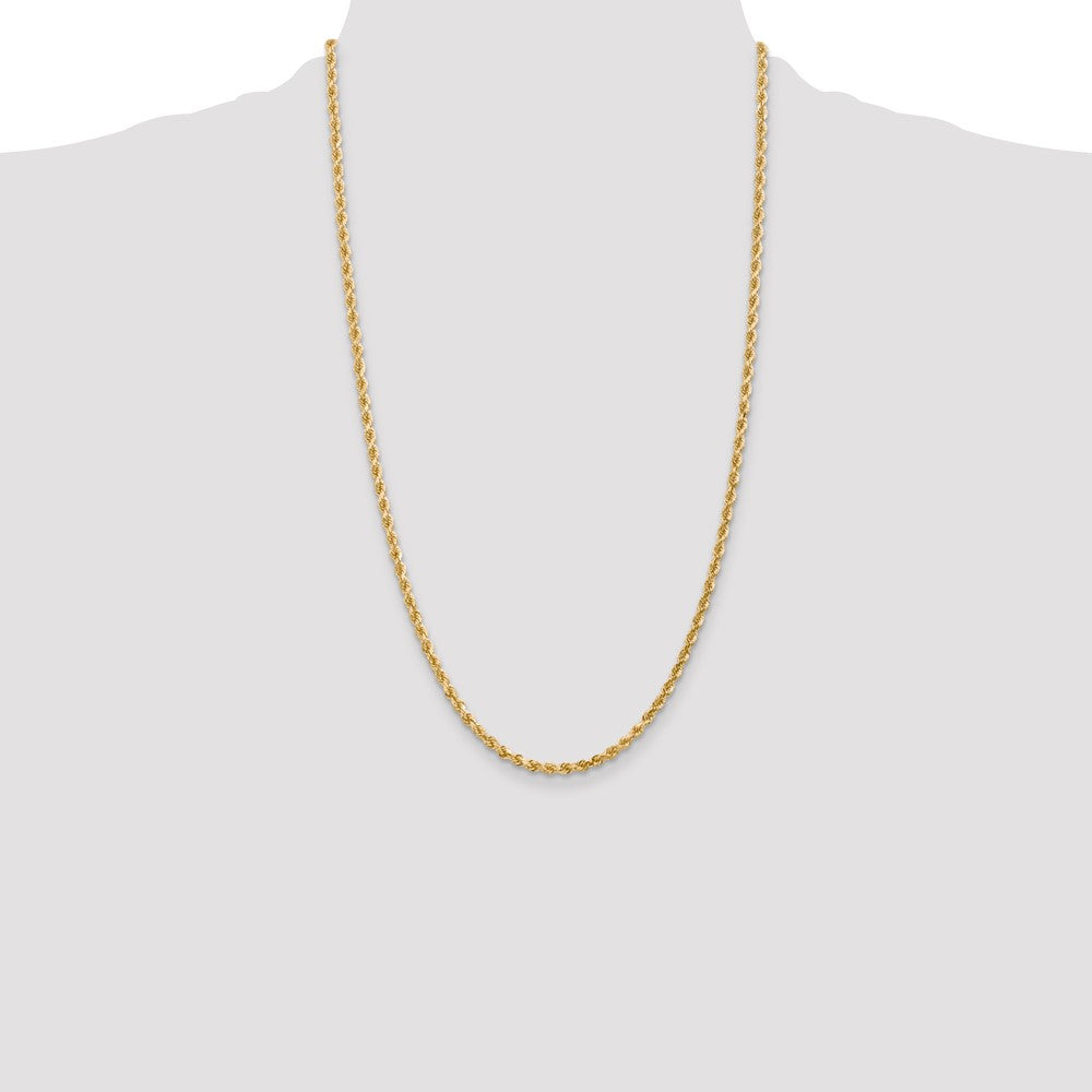 10k 3.0mm Diamond-cut Rope Chain