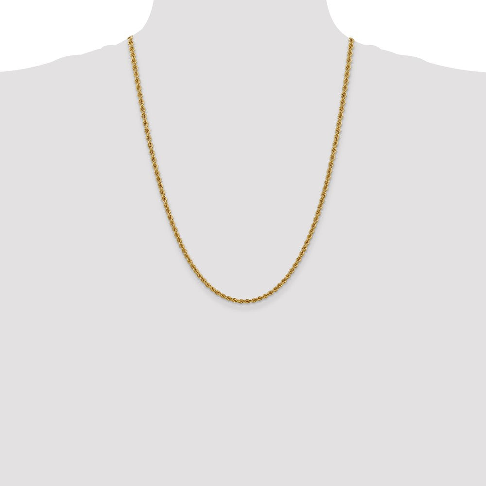 10k 3.0mm Solid Rope Chain