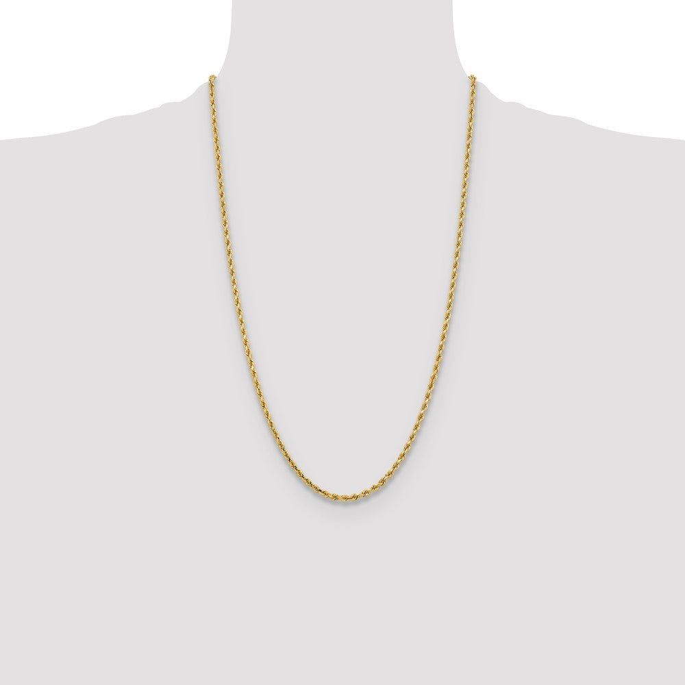 10k 3.25mm Diamond-cut Rope Chain