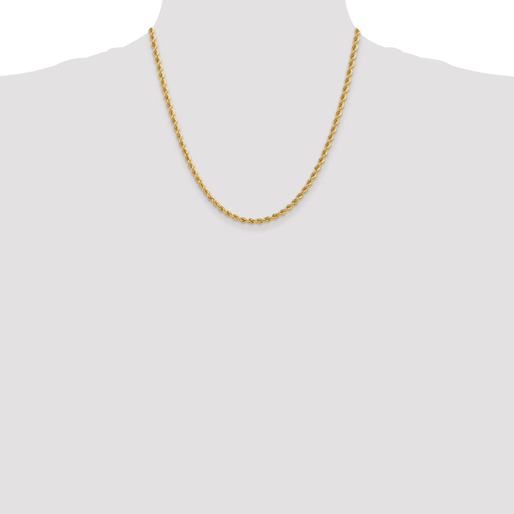 10k 3.65mm Solid Rope Chain