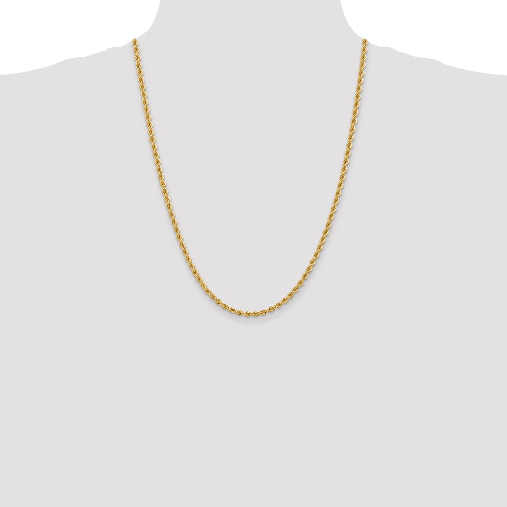 10k 3.65mm Solid Rope Chain
