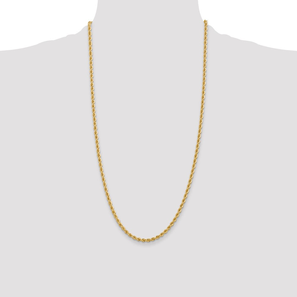 10k 3.65mm Solid Rope Chain