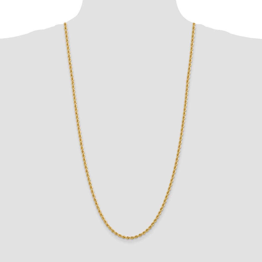 10k 3.65mm Solid Rope Chain