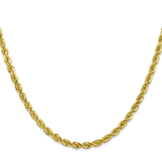10k 4.0mm Diamond-cut Rope Chain