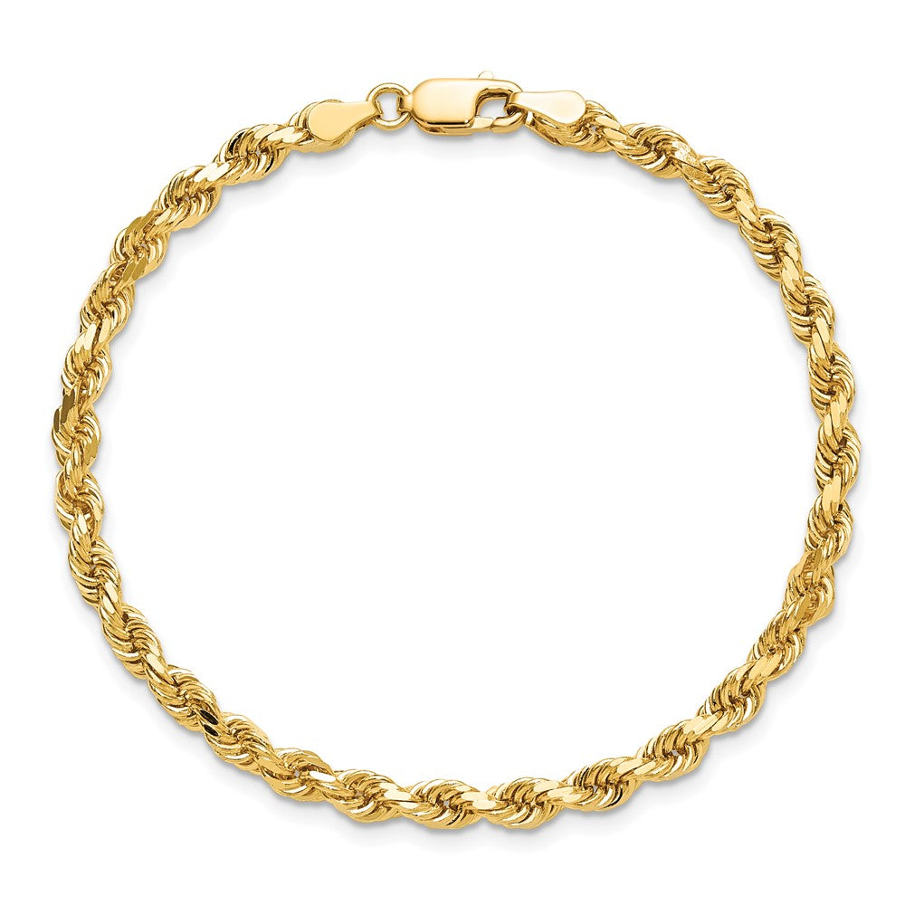 10k 4mm Diamond-cut Rope Chain