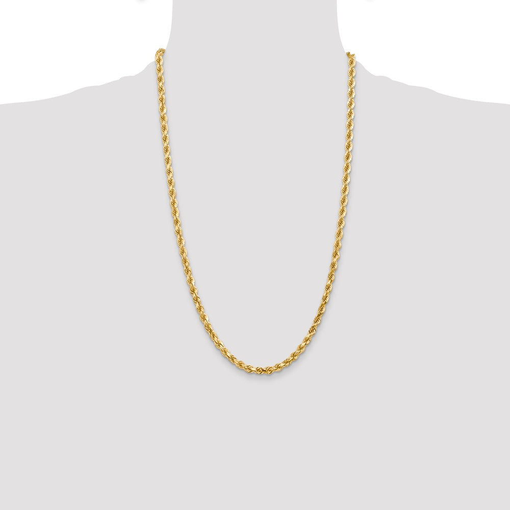 10k 4.5mm Diamond-cut Rope Chain