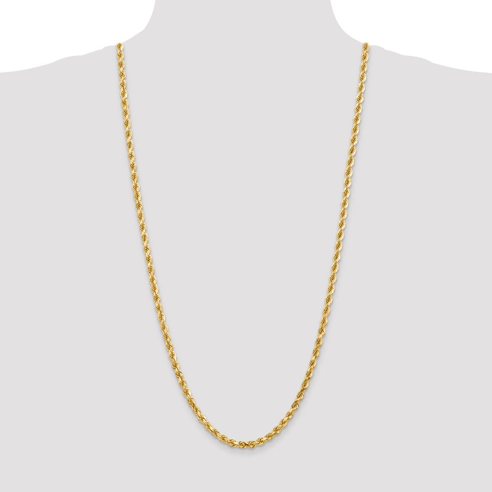 10k 4.5mm Diamond-cut Rope Chain