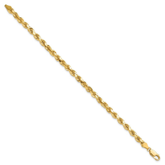 10k 4.5mm Diamond-cut Rope Chain