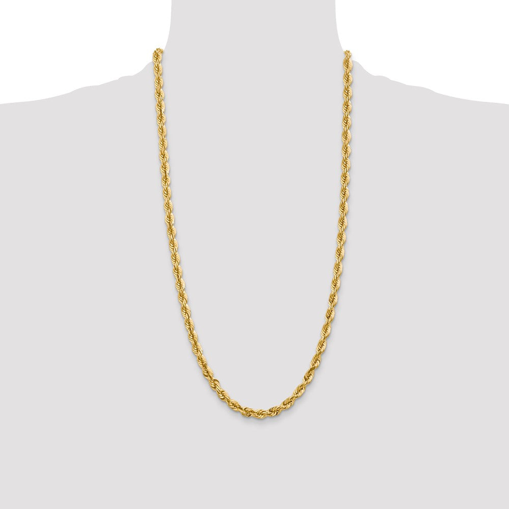 10k 5.5mm Diamond-cut Rope Chain