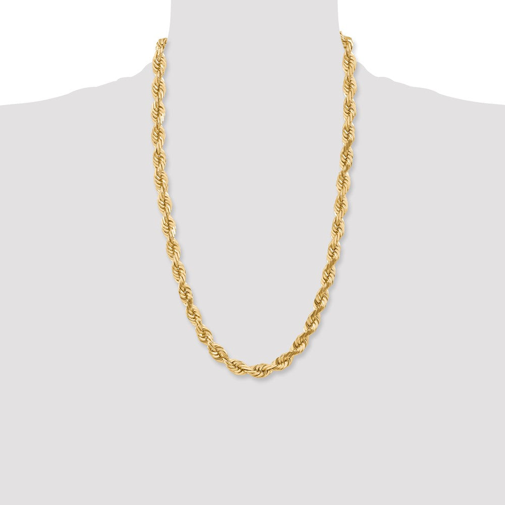 10k 10mm Diamond-cut Rope Chain