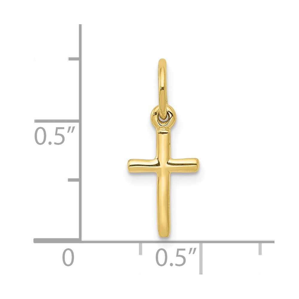 10k Small Cross Charm