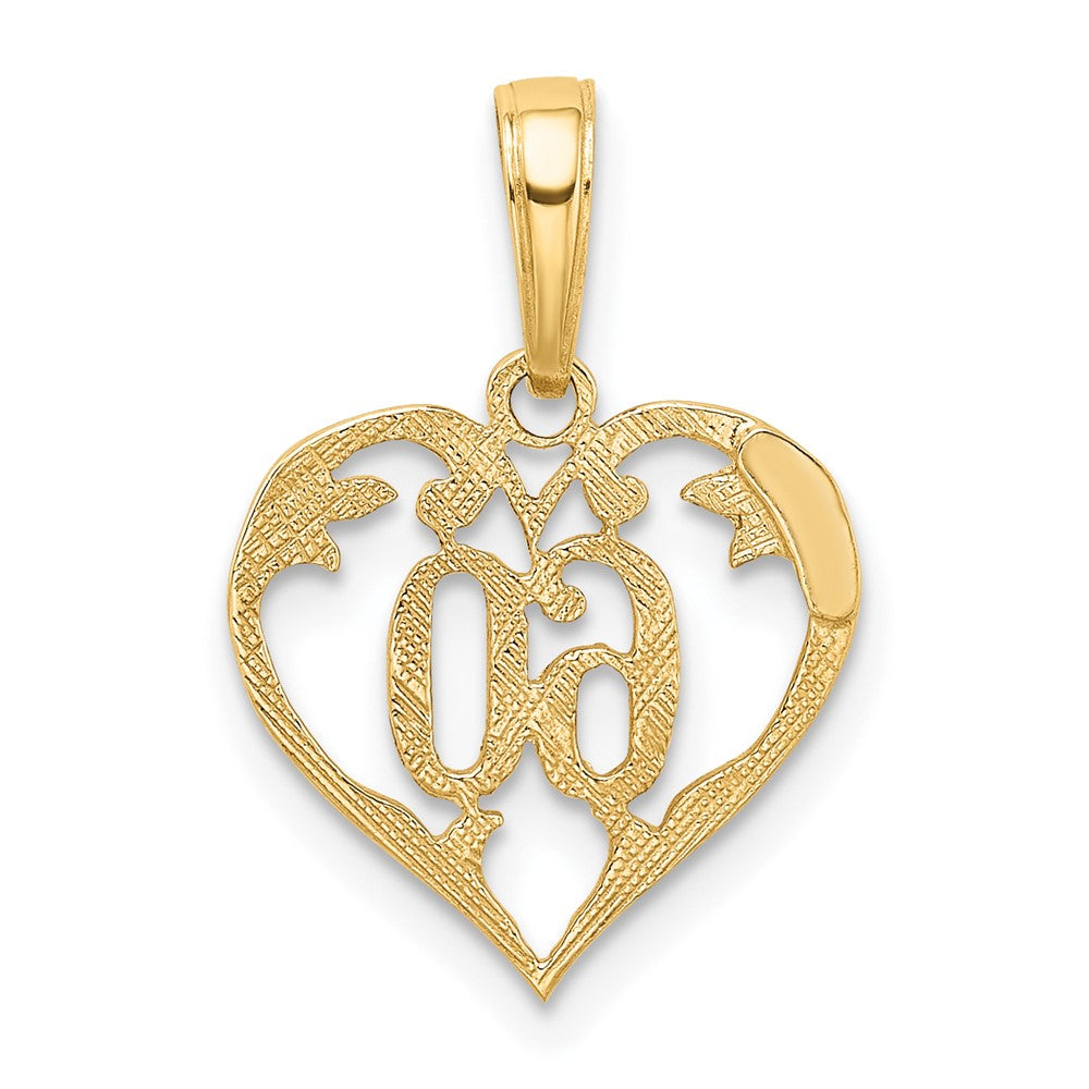10k 60 in Heart Pendant