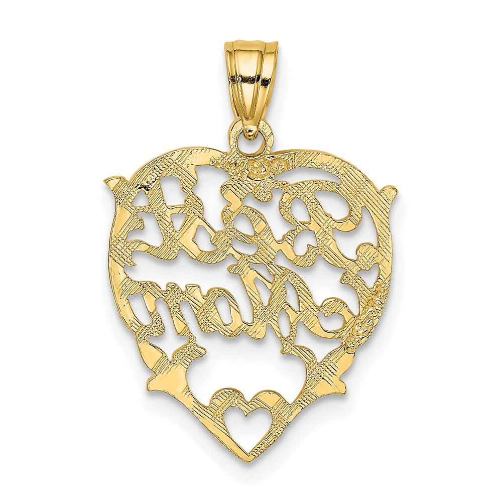 10k BEST MOM in Heart Charm