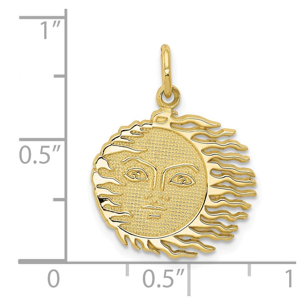 10k Flaming Sun Charm