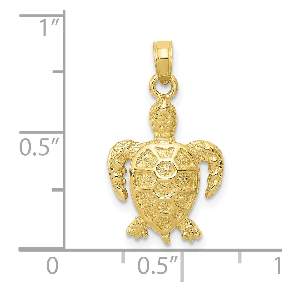 10k Sea Turtle Pendant