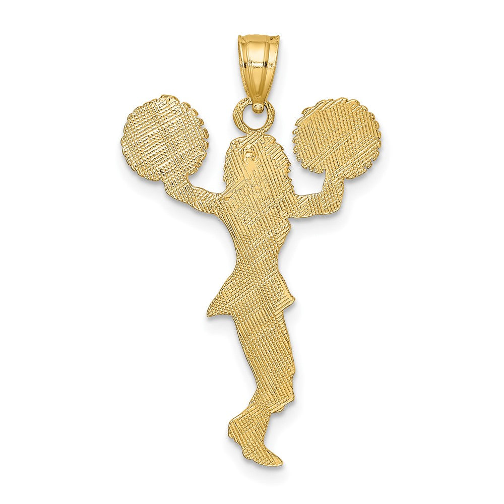 10k Cheerleader with Pom-Poms Charm