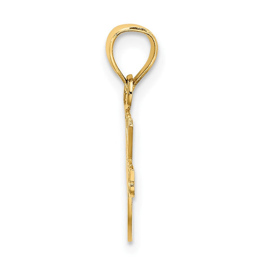 10K I Heart TENNIS Charm