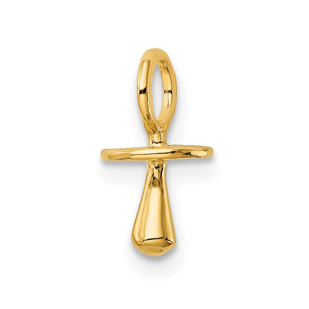 10K Polished 3-D Pacifier Charm