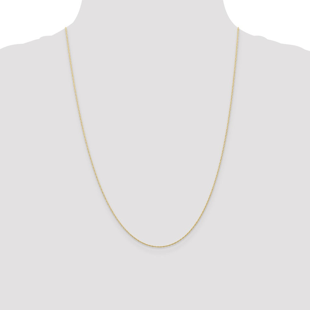 10k .5mm Carded Cable Rope Chain