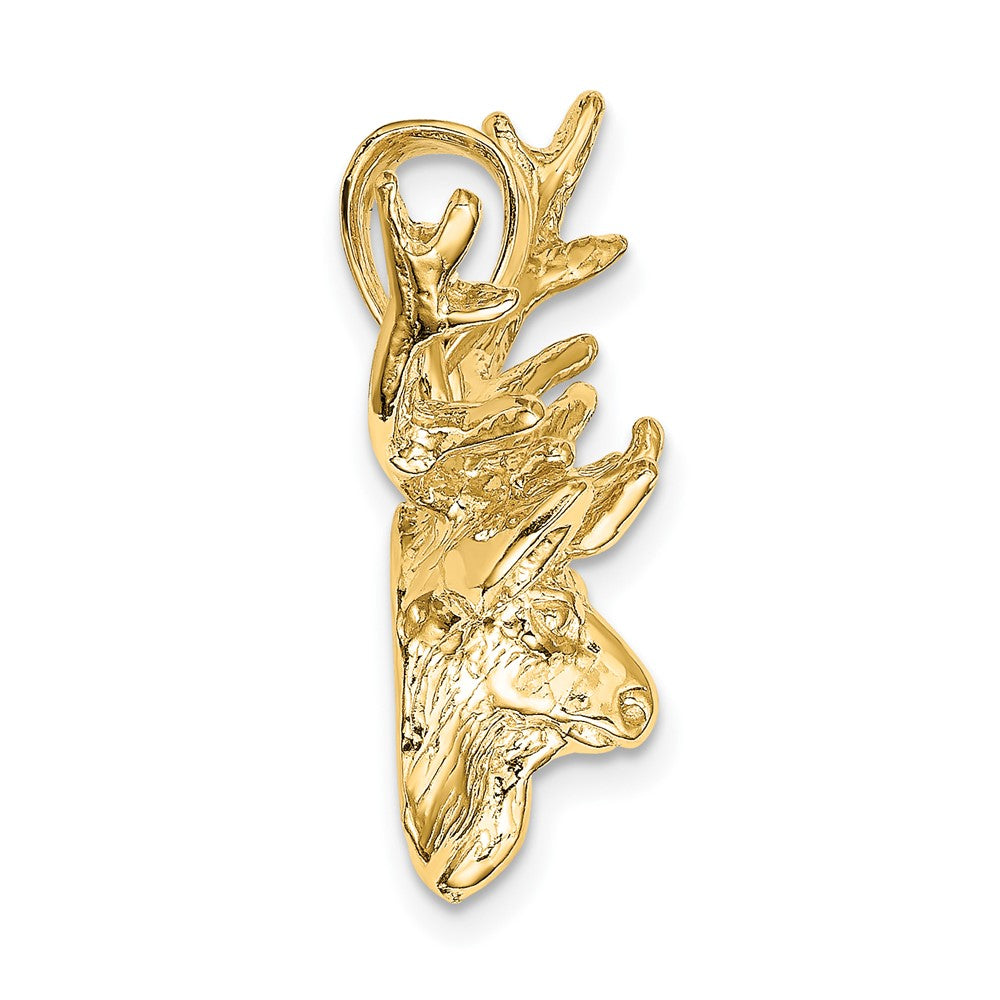 10K 2-D Deer Head 8 Point Buck Charm