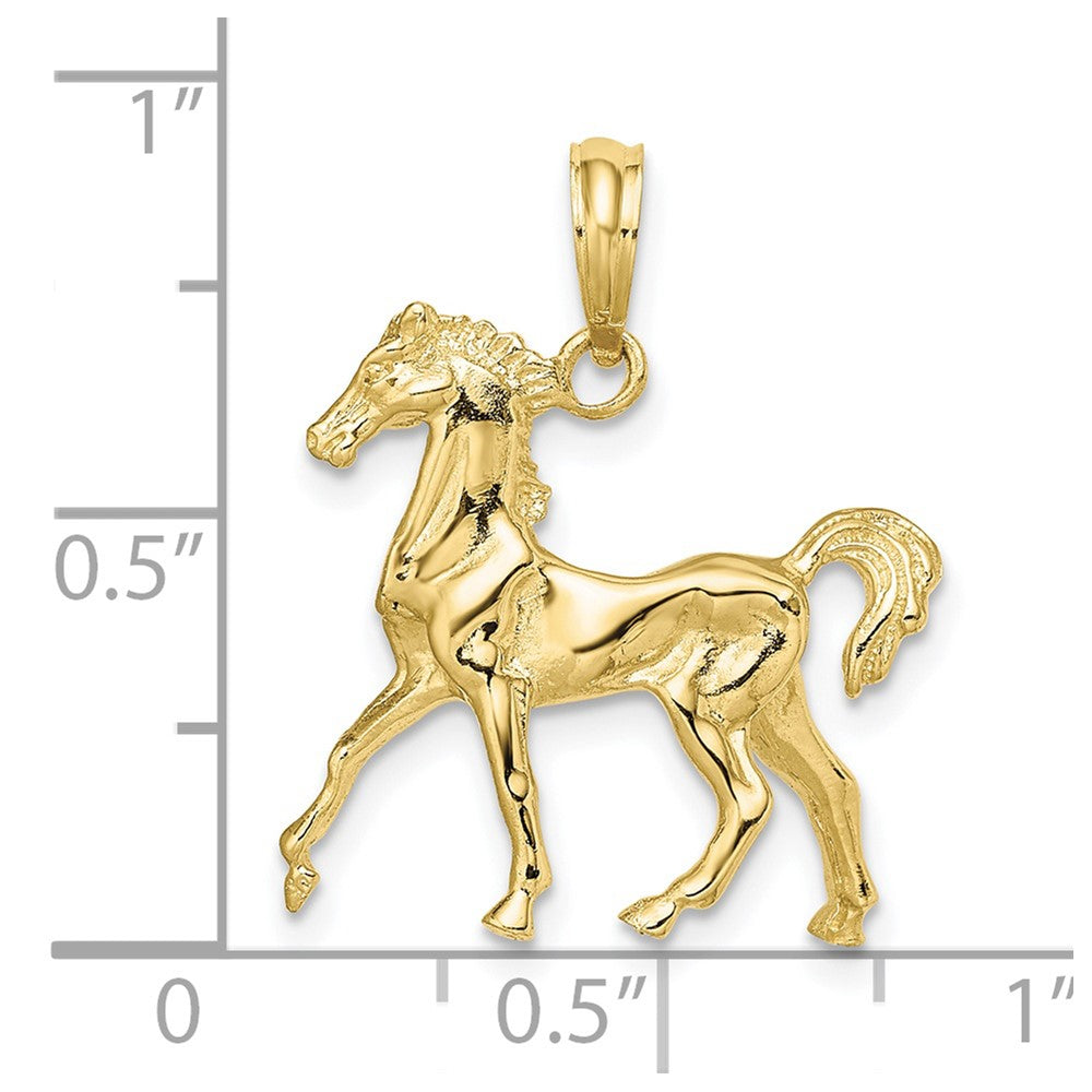 10K 3-D Horse Charm