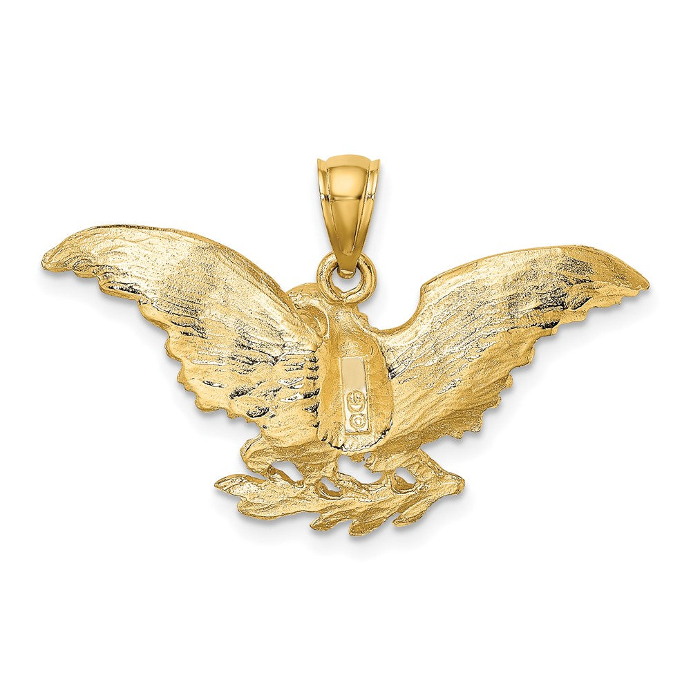 10K Eagle with Wings Spread Charm