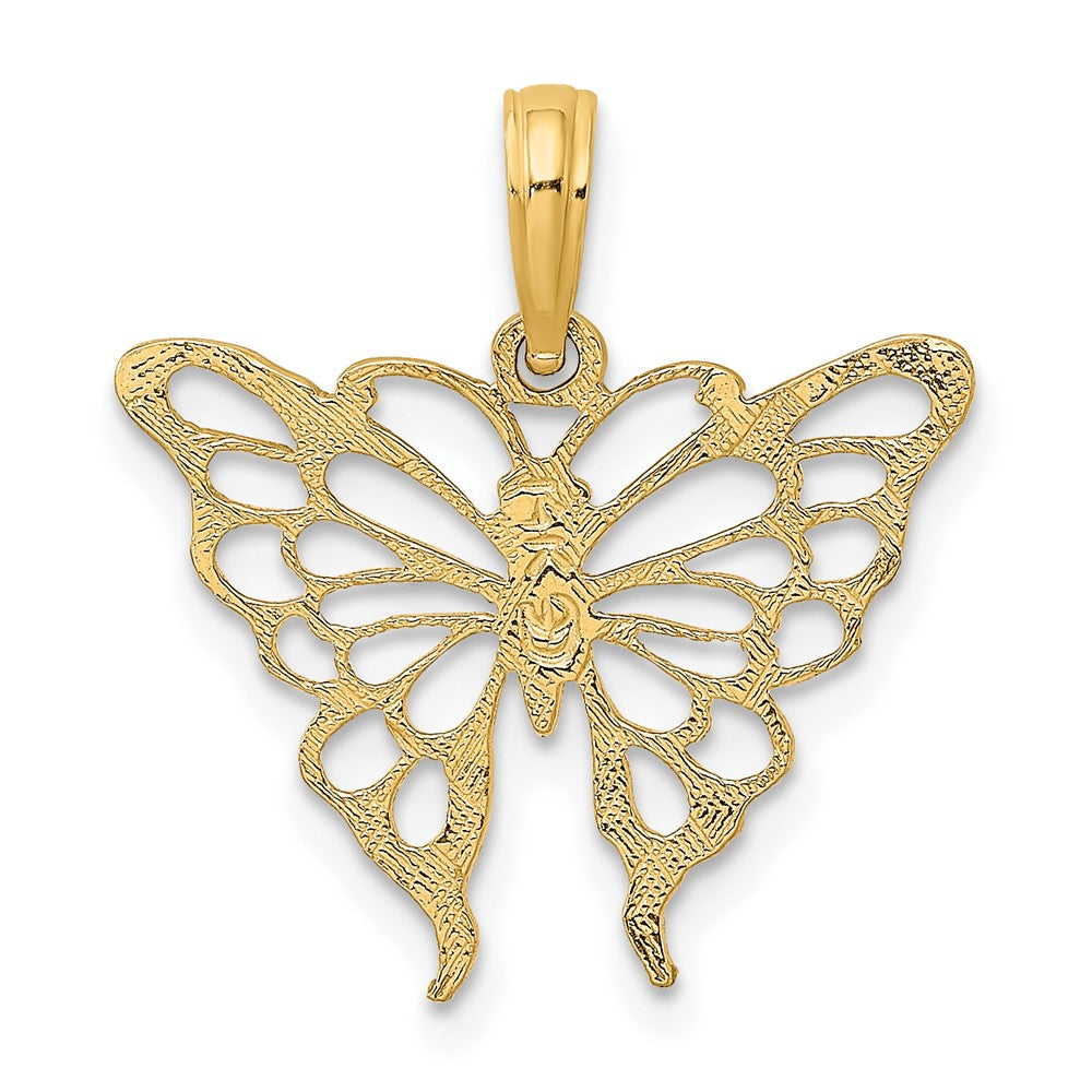 10K Cut-out Butterfly Charm