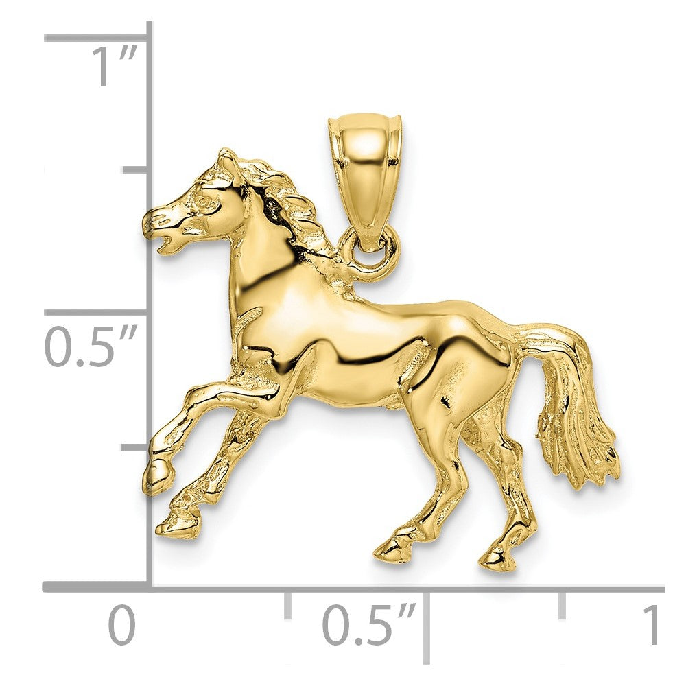 10K 3-D Horse Charm