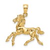 10K 3-D Horse Trotting Charm