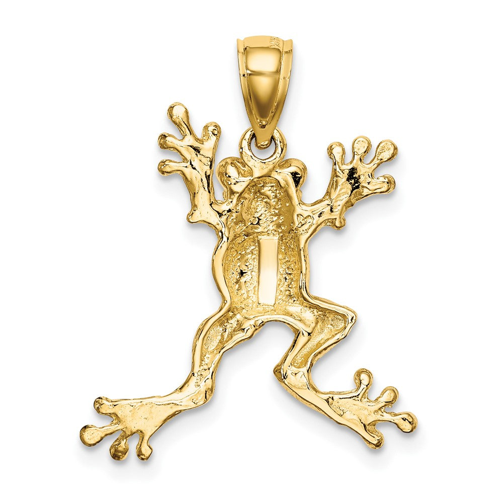 10K 2-D Frog with Pot Belly Charm