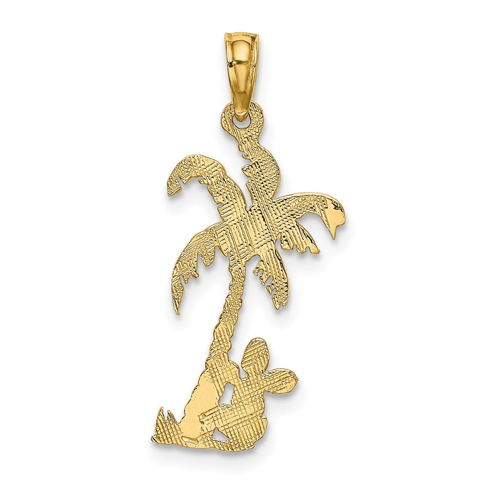 10K Palm Tree with Cactus Charm