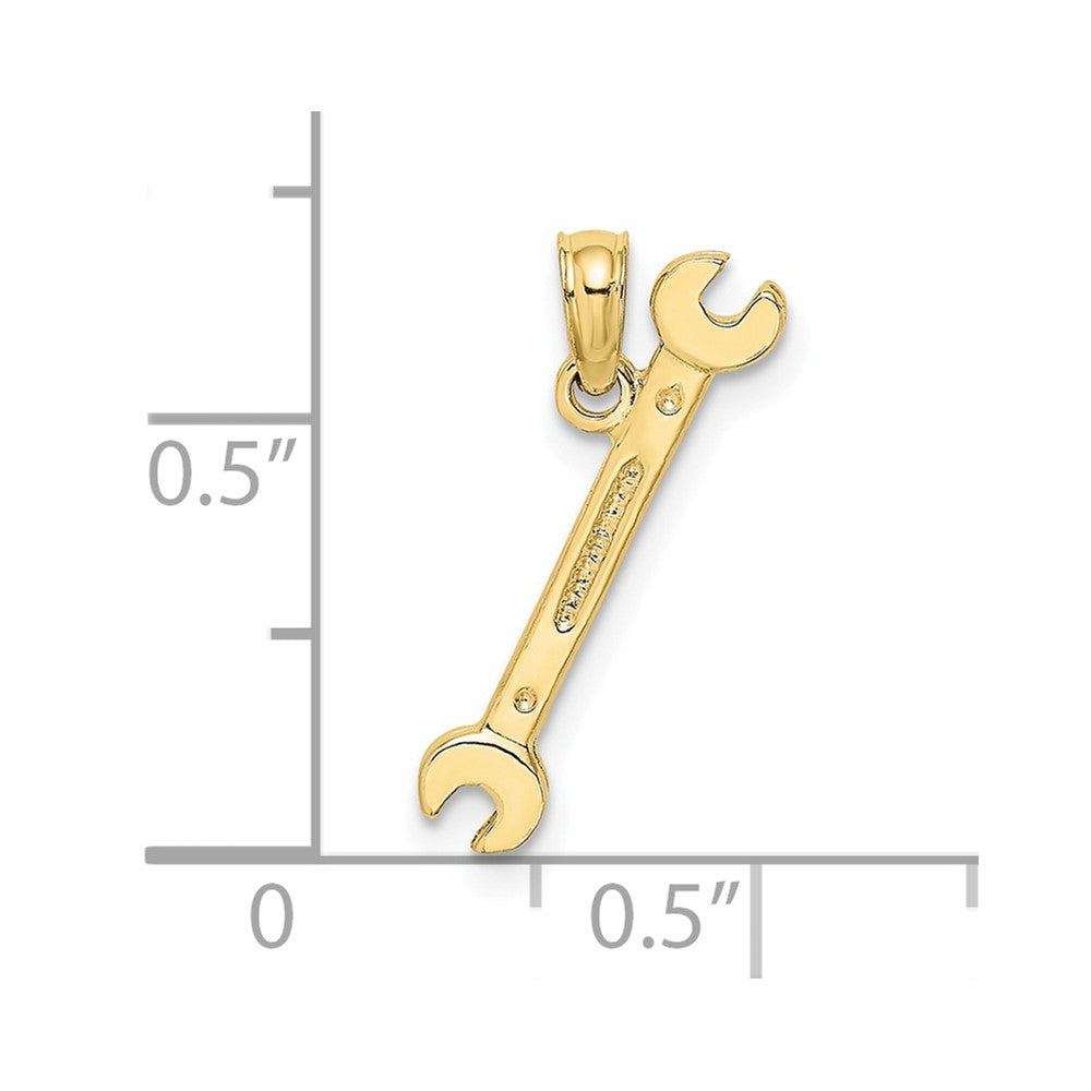 10K 3-D Double Open-Ended Wrench Charm