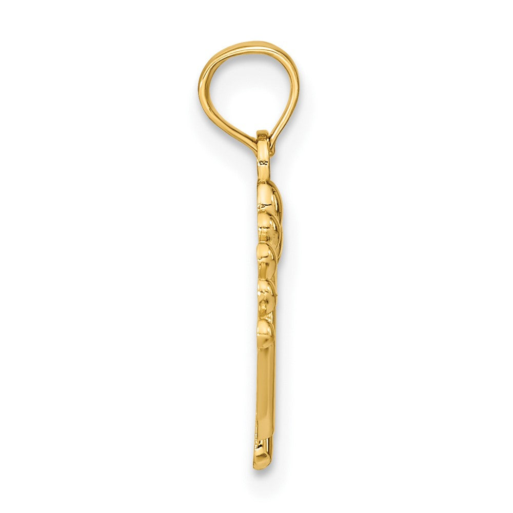10K Double Feet Hang Ten Style Charm