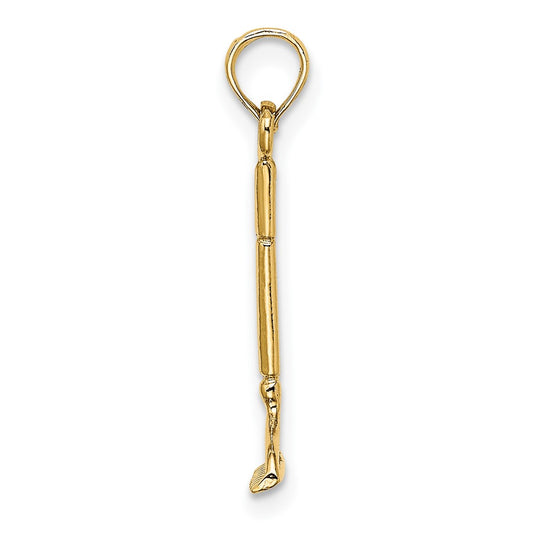 10K 3-D Landscape Rake Garden Tool Charm