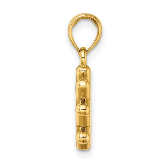 10K 3-D Hashtag Charm