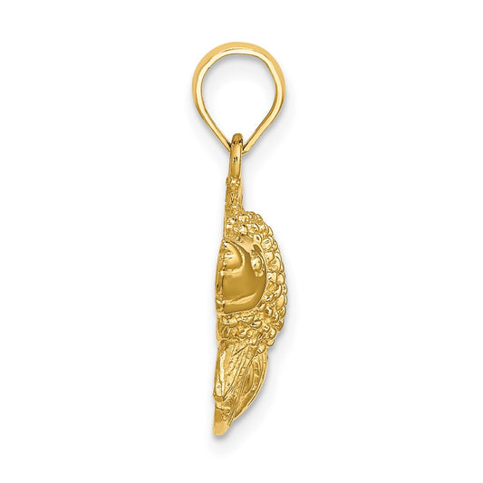 10k Textured Gold Fish Charm