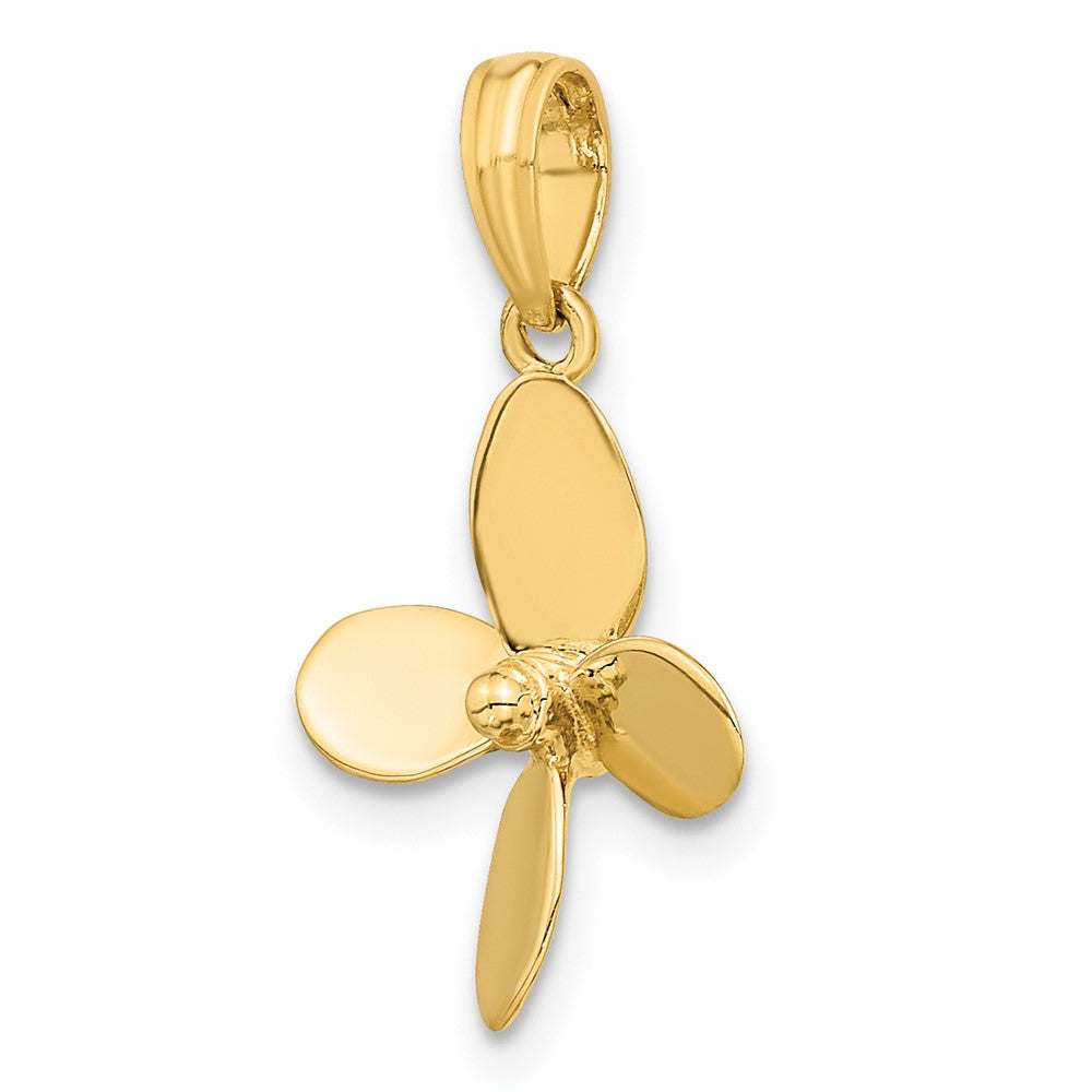 10K 3-D with 4 Blades Propeller Charm