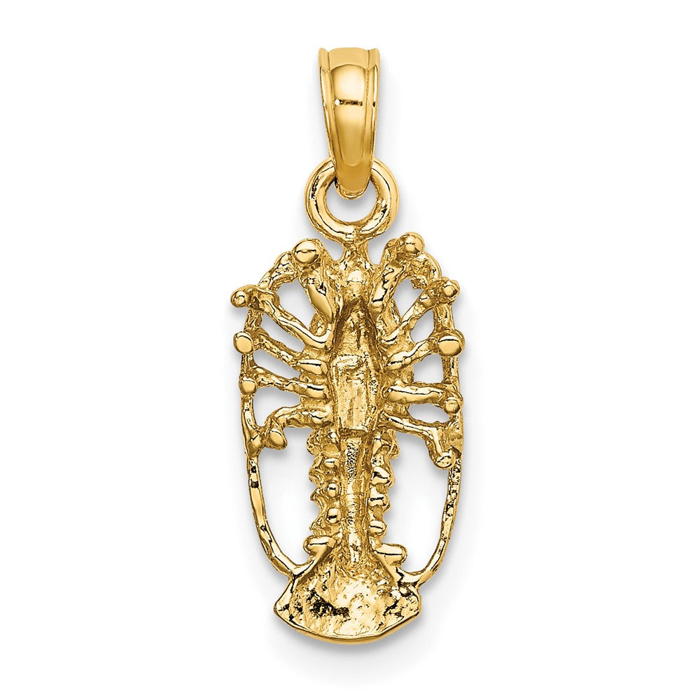 10K Florida Spiny Lobster with Out Claws Charm