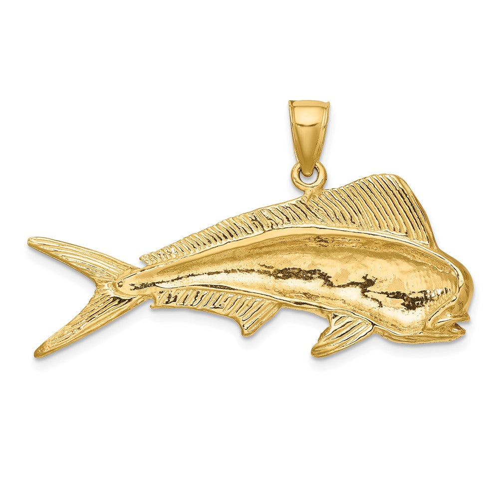 10K Large 2-D Male Dorado (Mahi-Mahi) Charm