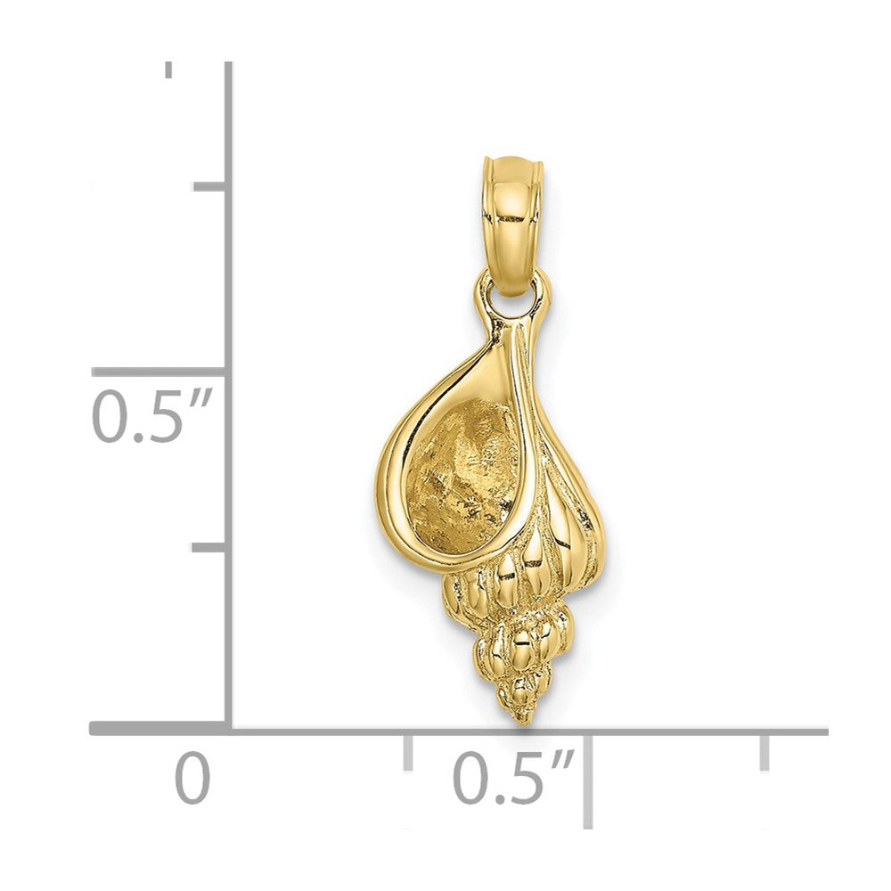 10K 3-D Mini Precious Wentletrap Shell Charm
