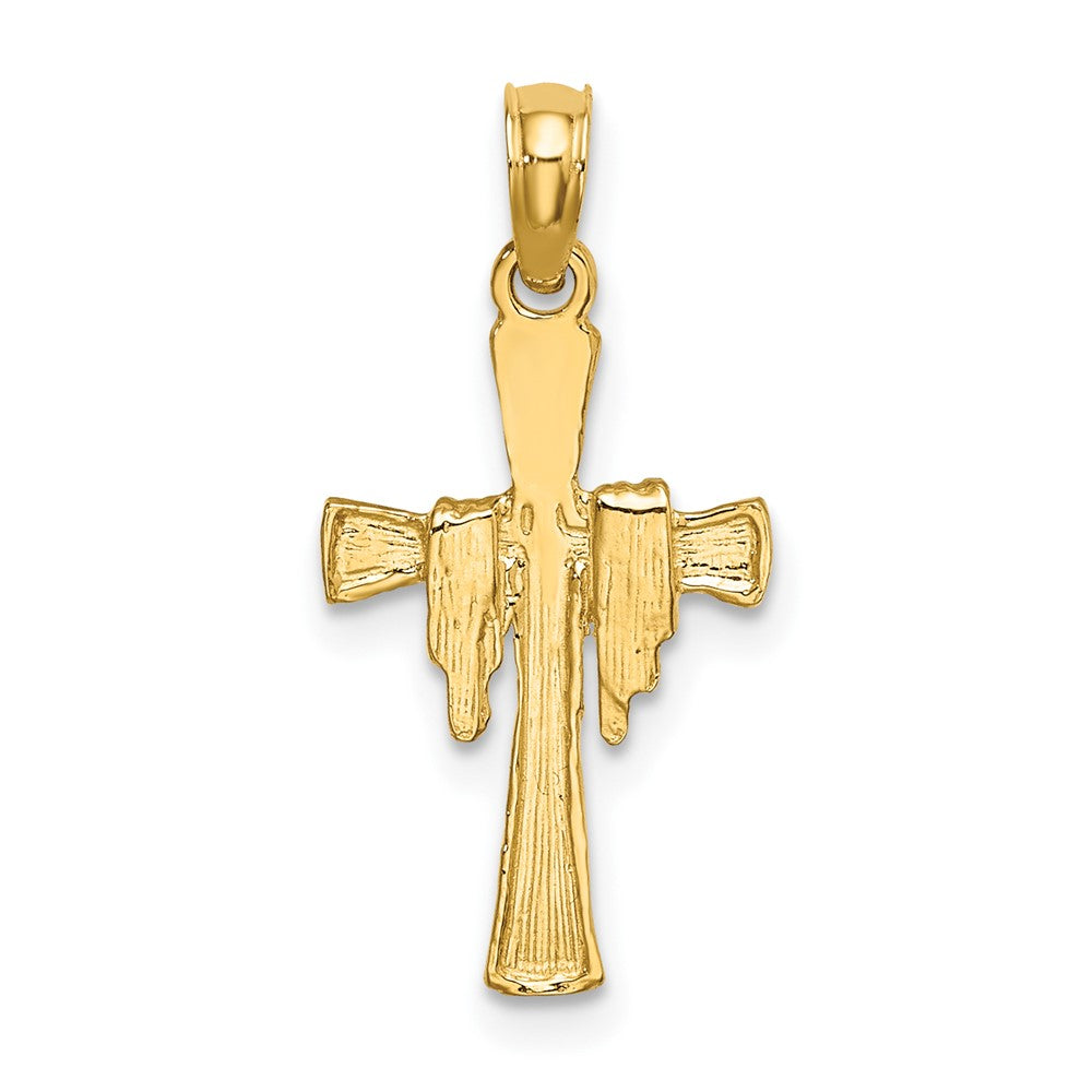 10K Cross w/ Drape Charm