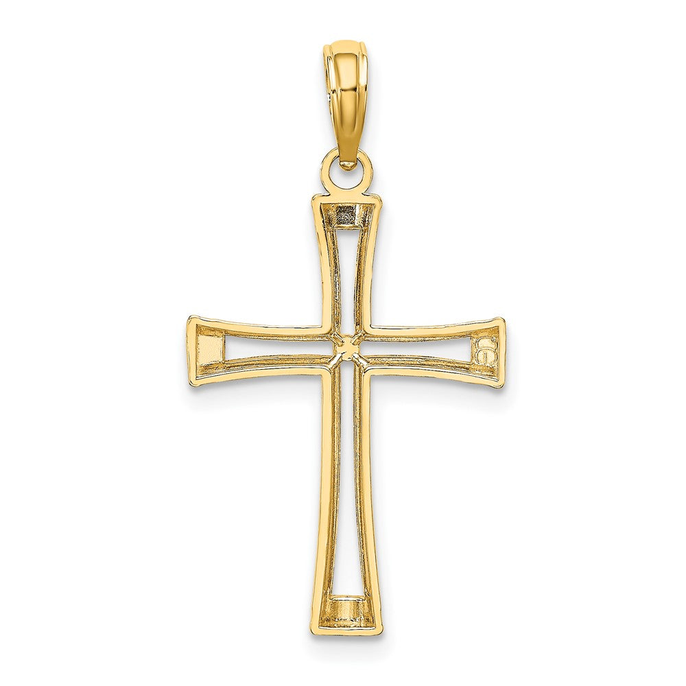 10K Polished and Cut-Out Cross